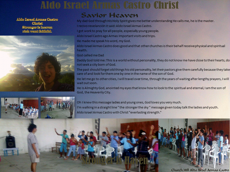Aldo Israel Armas Castro Christ see personality  4
