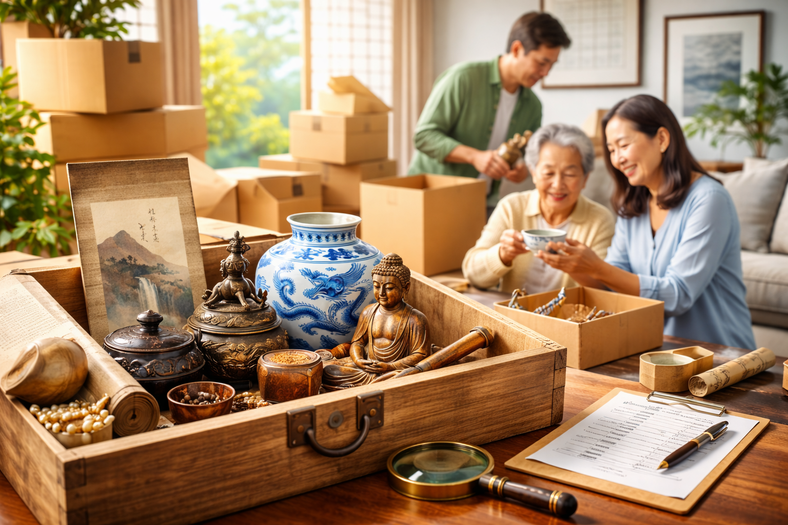 福山市の遺品整理は買取で得になる？骨董品の高価買取のコツと業者選び