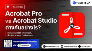 Acrobat Pro vs Acrobat Studio ต่างกันอย่างไร? เลือก Adobe Acrobat แบบไหนให้เหมาะกับงานของคุณ