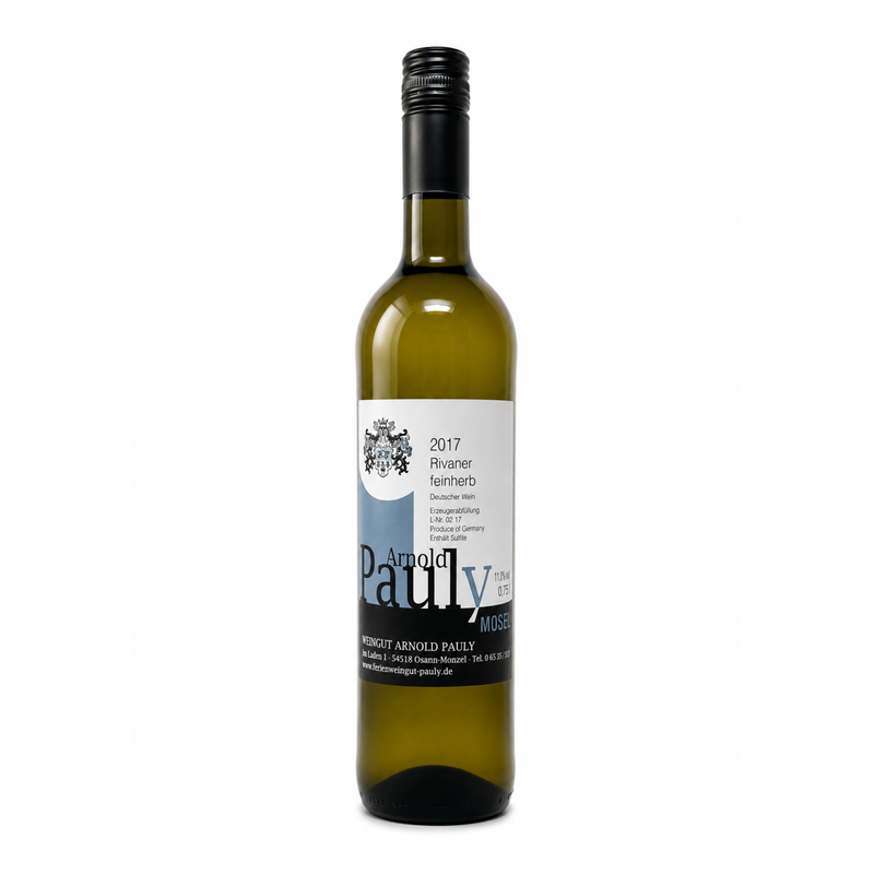 Flasche Rivaner feinherb 2017 vom Weingut Arnold Pauly