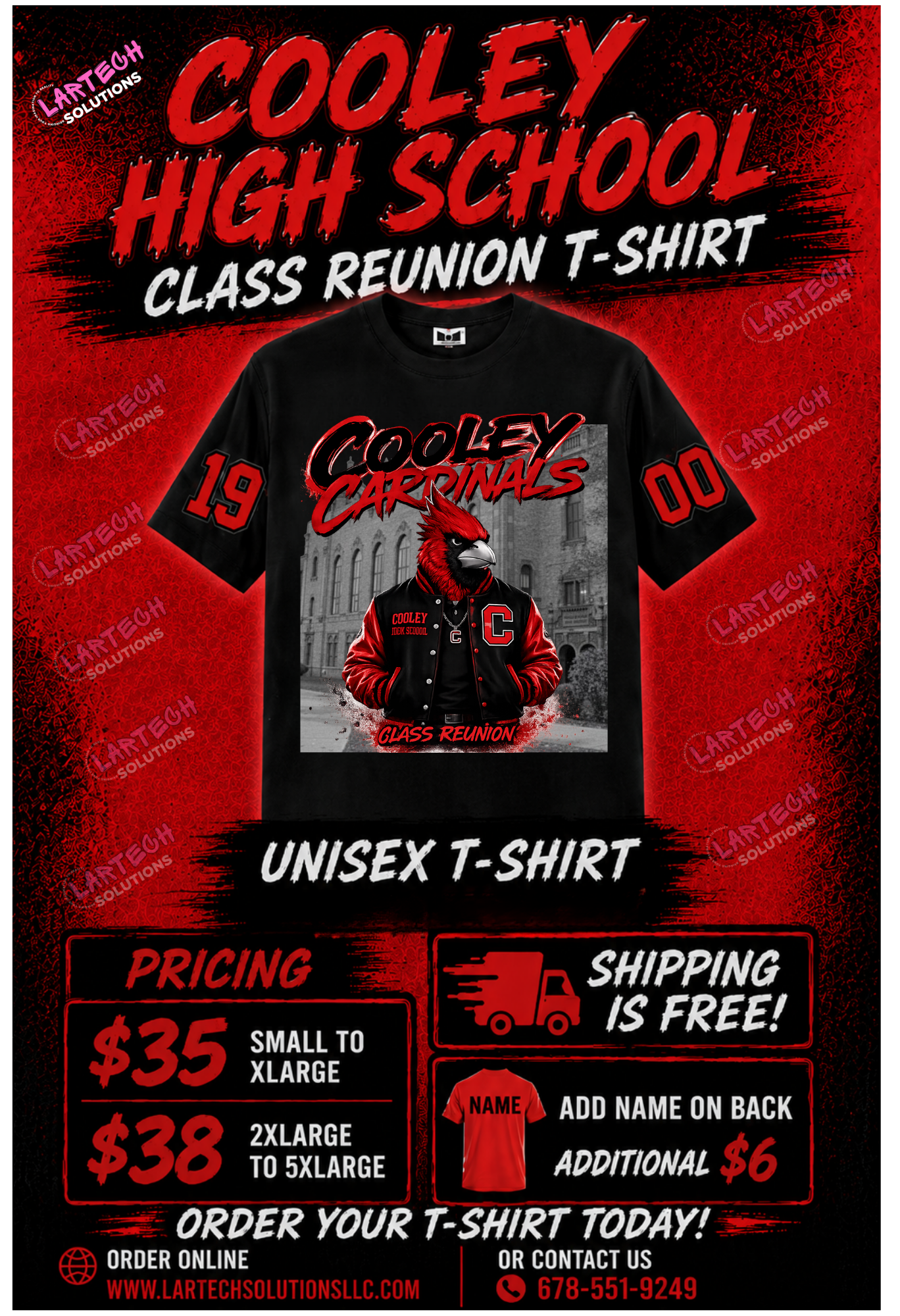 Cooley Reunion Black Tshirt