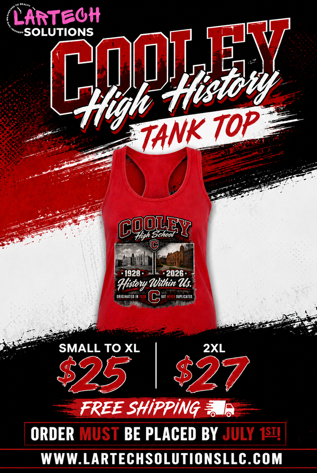 Cooley History Tank Top (Red)