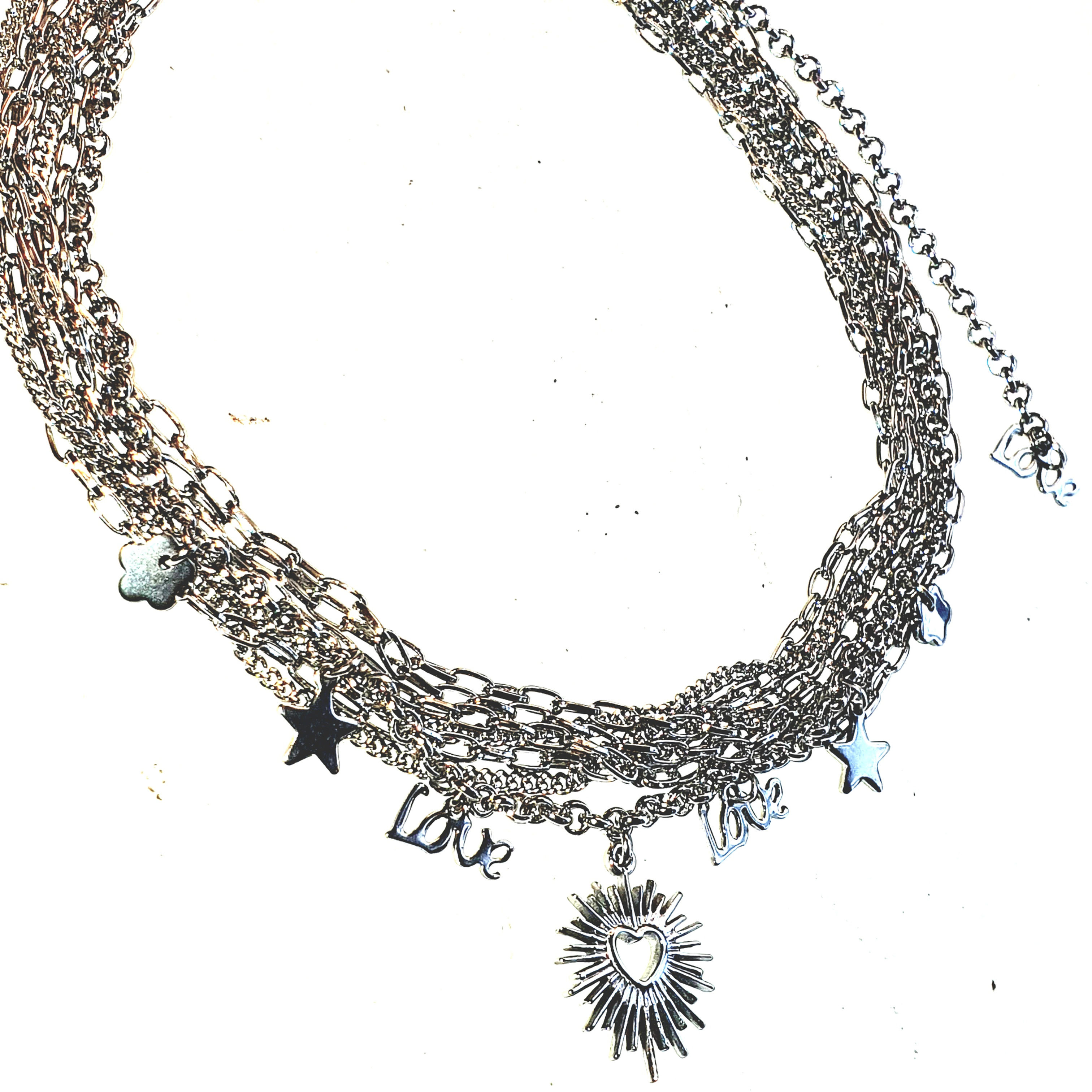 Colar Mix de correntes LOVE