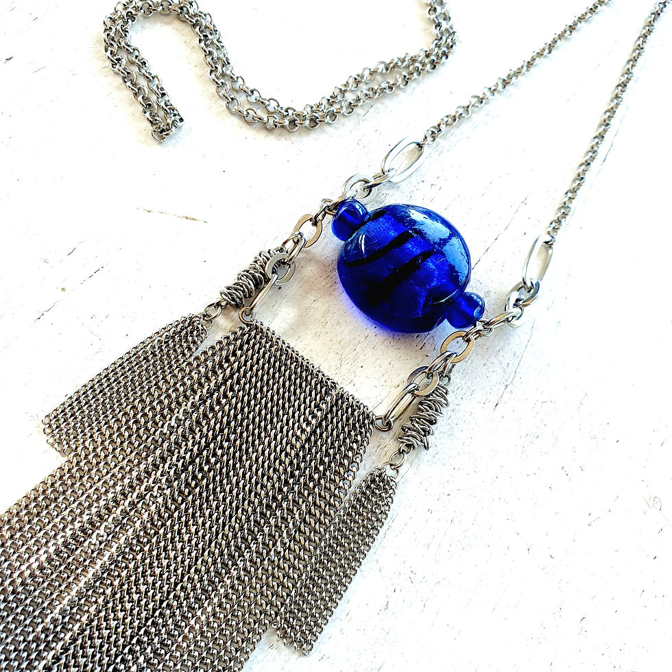 Miniatura: Colar Sublime azul em Inox