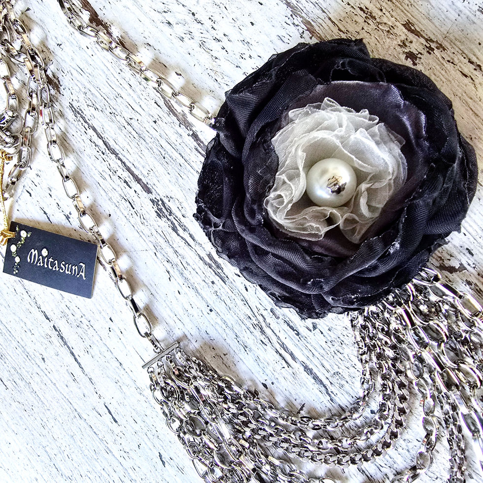 Miniatura: Colar Glamour mix de correntes