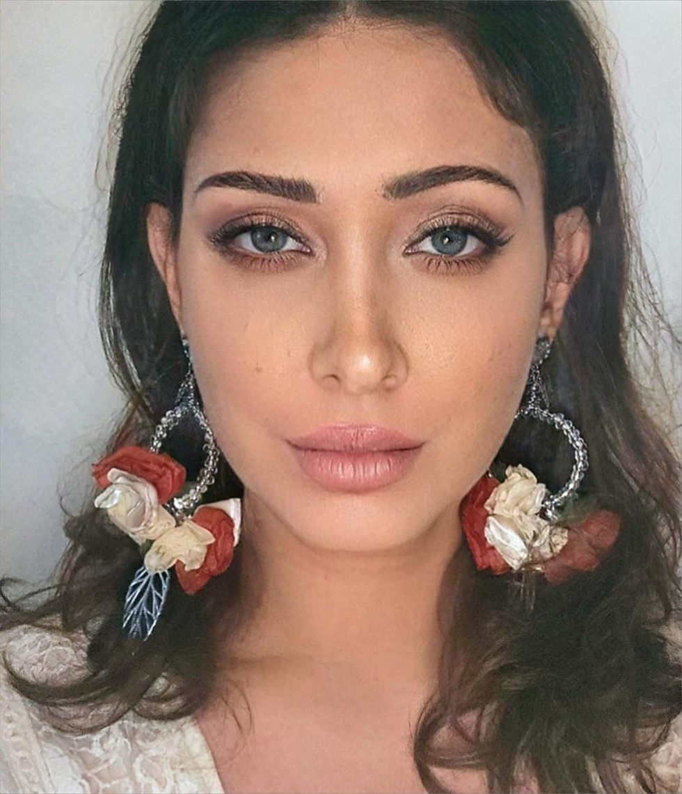 Miniatura: Brincos handi loreak com pingente LUXO drops tranparentes/prata