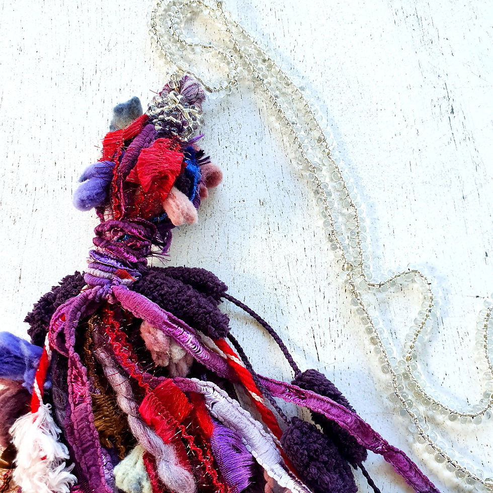 Miniatura: Colar poeta roxo