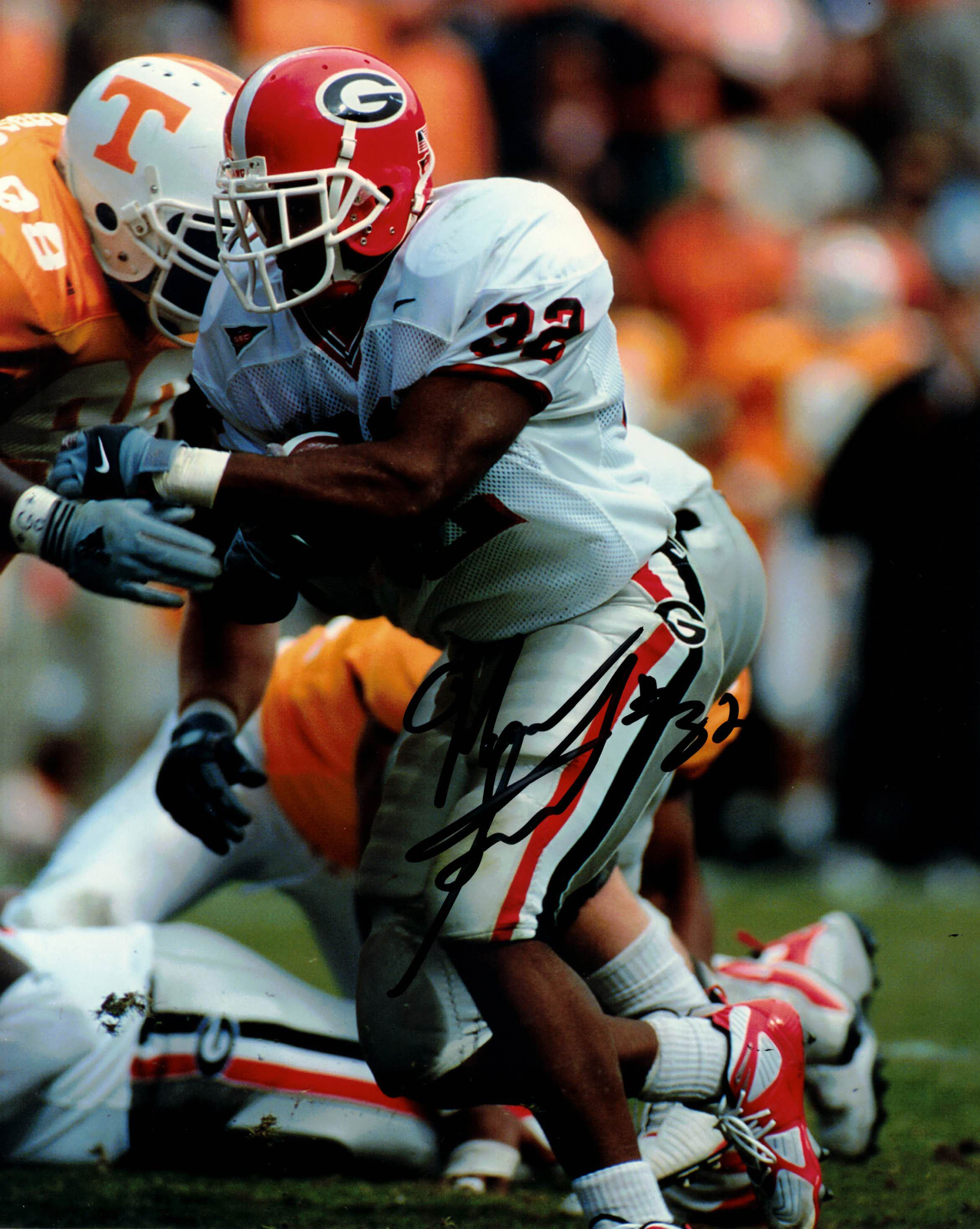 Musa Smith Georgia Bulldogs Autographed 8x10 Photo w COA