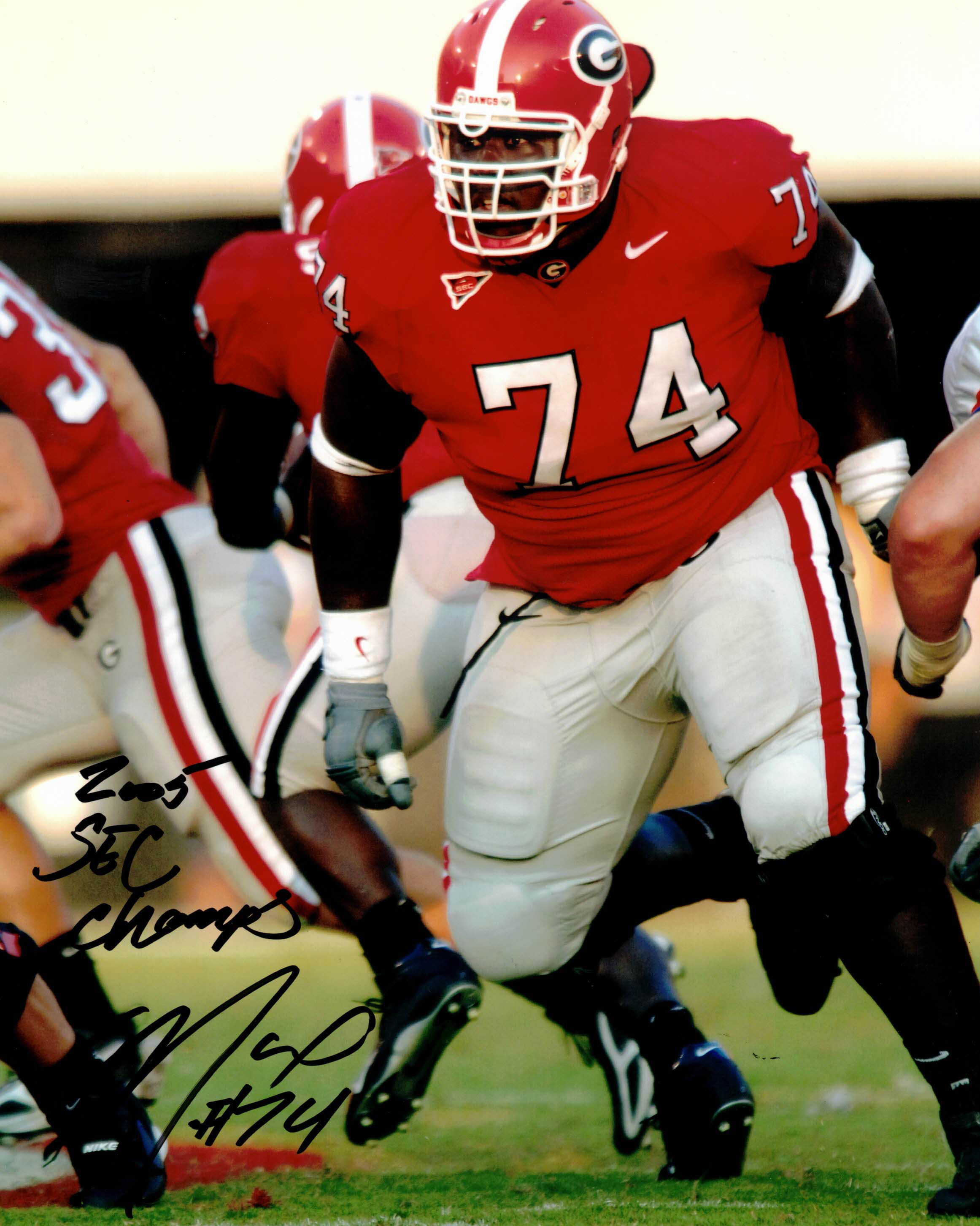 Max Jean-Gilles Georgia Bulldogs Autographed 8x10 Photo w COA