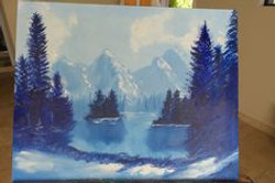 Blue Trees 2000 20x16