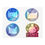 Thumbnail: Sticker Sheets - 2024 Election Pussy Hat Designs - Set of 4