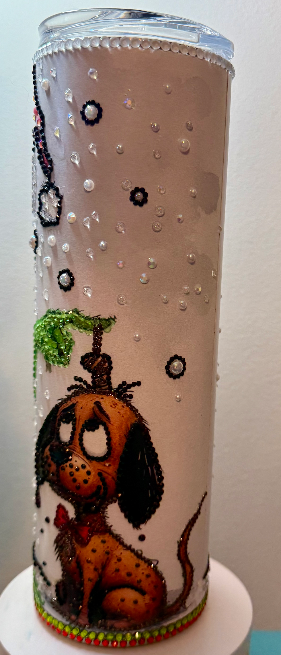 Thumbnail: Grinch rhinestone tumbler