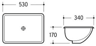 UNDER COUNTER BASIN IS9053
