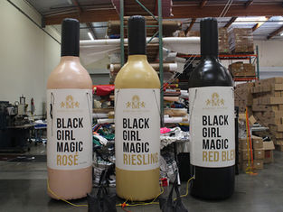 Inflatable wine bottles replicas Black Girl Magic