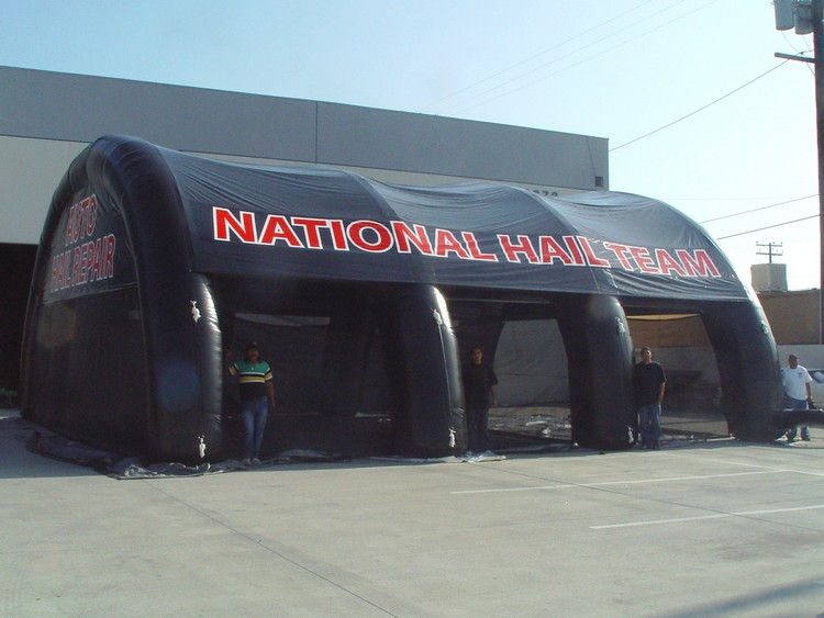 25x15x30 Large Black Inflatable Tunnel Tent National Hail Team