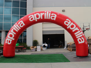 Custom round inflatable archway aprilia for motorcycle sports events