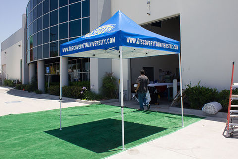8x8 Custom tent canopy Discovery University