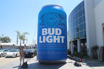 20 ft. Giant inflatable Bud Light beer can replica