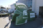 Giant Inflatable Green Spartans Helmet Tunnel Schurr