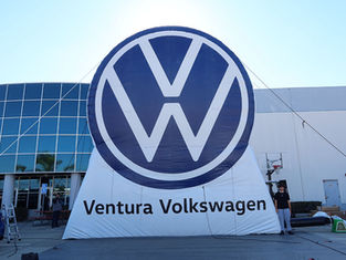 Giant inflatable logo Ventura Volkswagen