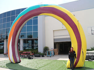 Customized air sealed inflatable arch Red Bamboo