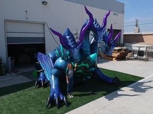Giant inflatable Hydra dragon