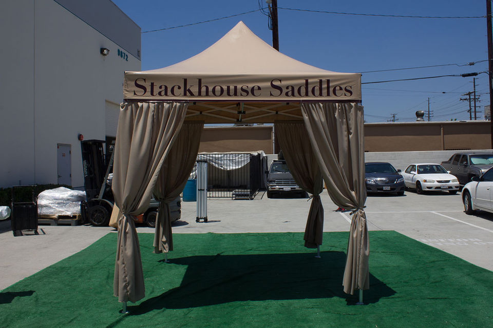 8x8 Custom canopy tent Stack House Saddles