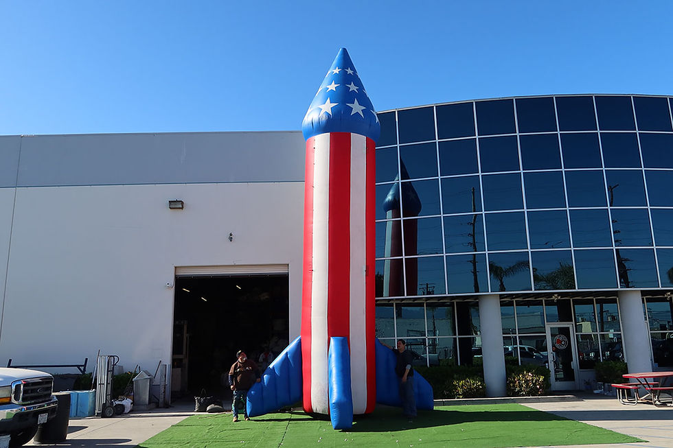 25 ft. Giant Inflatable Patriotic Rocket Ship