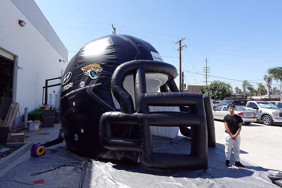 Custom Inflatable Football Black Helmet Replica Jaguars