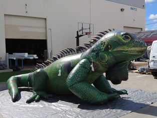 Realistic inflatable iguana