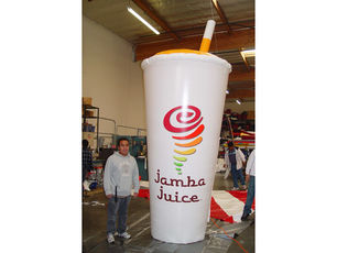 Giant Inflatable Jamba Juice Cup