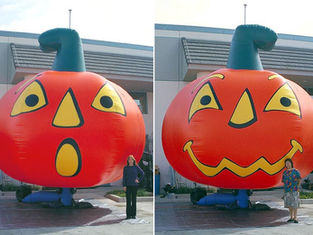 Giant inflatable Halloween rotating pumpkins
