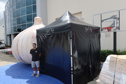 8x8 Black commercial pop up canopy Gil-Tex