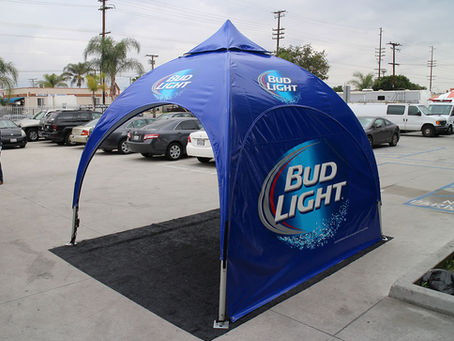 10x10 Custom Dome Tent Bud Light