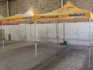 Carpas plegables de aluminio 3x3 mts con logos Indiana Wire & Cable