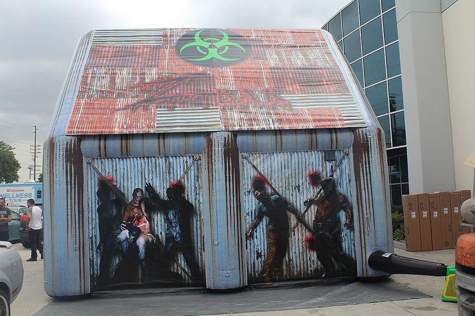Inflatable House Tent Zombie Bar (side view)