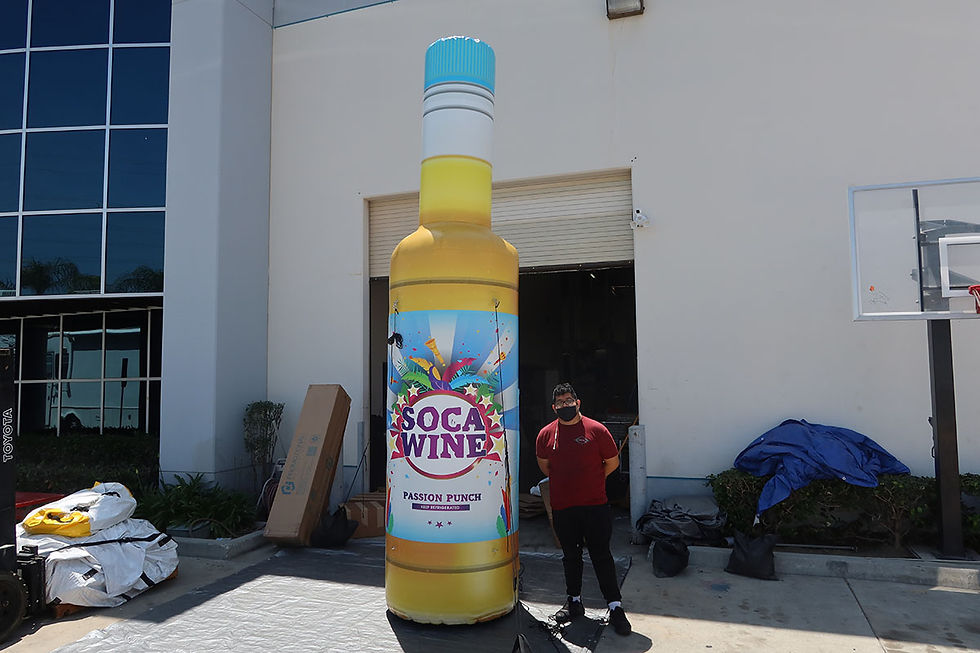 Custom Giant Inflatable Wine Bottle SOCA