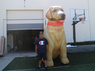 Perro Labrador Inflable Gigante 3 mts