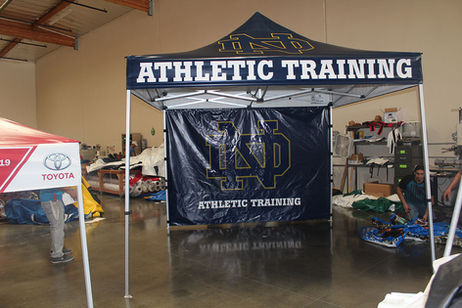 10x10 Notre Dame Athletic Training Pop Up Tent