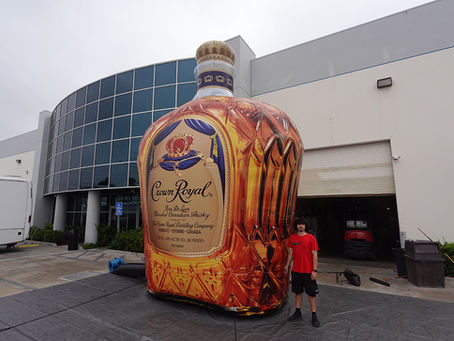 Giant Inflatable Whiskey Bottles