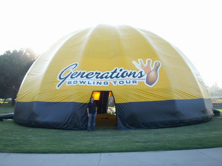 40 ft. Inflatable Dome Tent Generations Bowling Tour