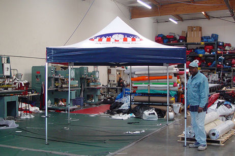 10x10 Custom pop up canopy Team Lyon