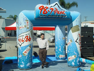 10x10 Custom inflatable misting station The Peak