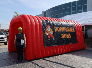 20x10x10 Inflatable football tunnel with removable banners Dominguez Dons High School