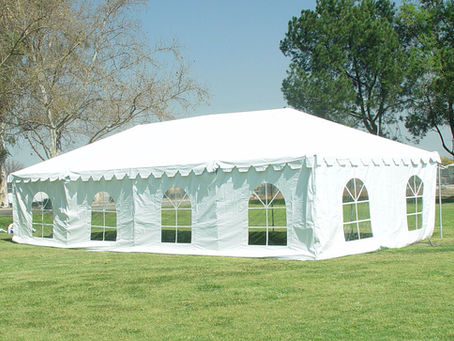 20x40 White Tent with Walls for Rent Los Angeles