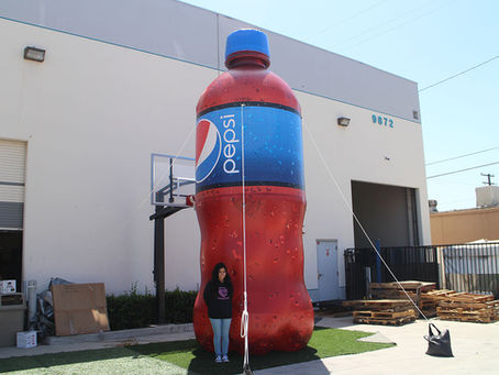 Giant Inflatable Pepsi Bottle
