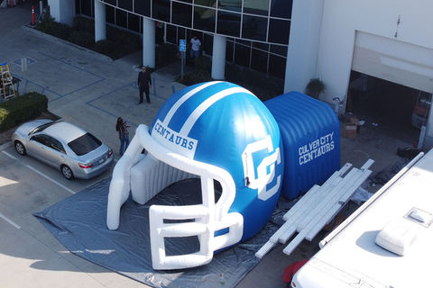 Tunel inflable de casco de futbol americano Centaurs