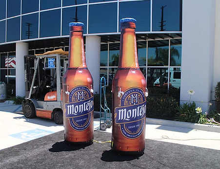 Botellas inflables de cerveza Montejo 3 mts