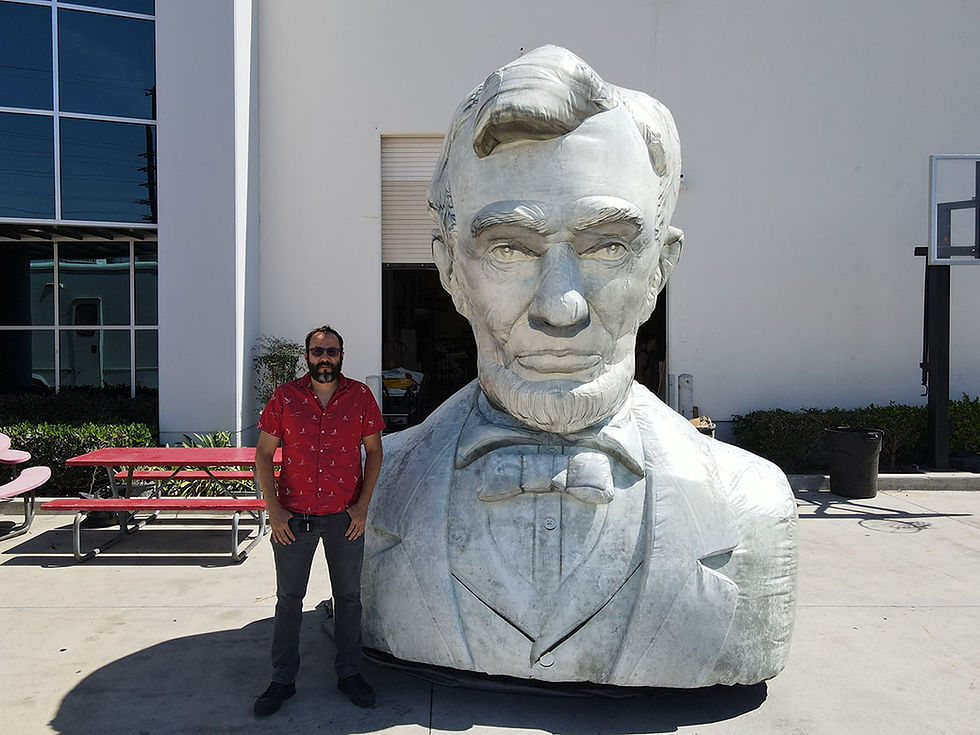 Large Inflatable Abraham Lincoln Statue Prop