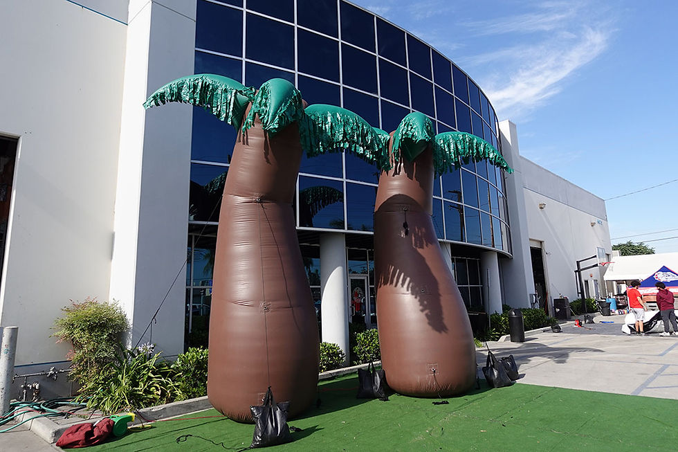 15 ft. Large Inflatable Palm Trees (brown trunk)